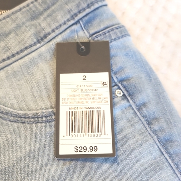 MOSSIMO " #DONT CARE" MID RISE JEGGING SIZE 2 /26 R RAW HEM NEW WITH TAGS - Picture 9 of 12